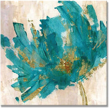 Abstract Textured Flower Oil Painting: Golden Pink 3D Blossom Wall Art (24x24 Inch, Ready to Hang)