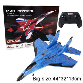 Large Wingspan RC Fighter Plane: F16 SU35 2.4GHz EPP Battleplane RTF Remote Control Aircraft for Outdoor Fun and Education