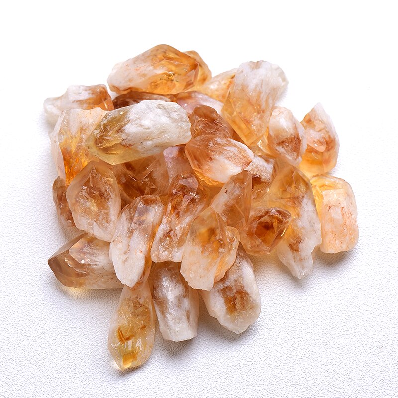 Natural Brazil Citrine Crystal: Mineral Specimen, Home Decor, DIY Gifts, Fish Tank Stone, 20g/50g