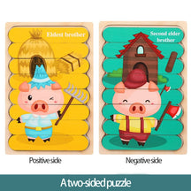 Early Childhood Learning Toys: Wooden Puzzles for Tying Shoelaces