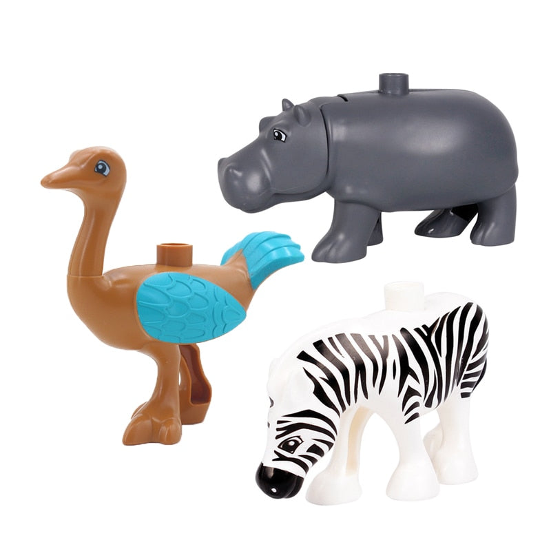 Zoo Animals Building Blocks Set: Assemble Toys for Education and Fun