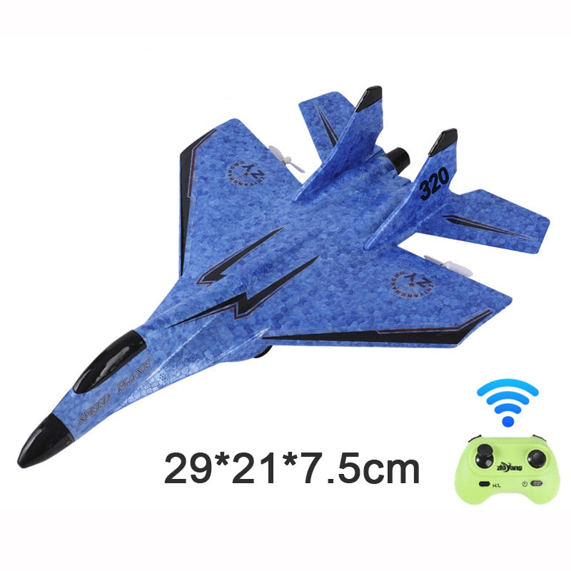 Large Wingspan RC Fighter Plane: F16 SU35 2.4GHz EPP Battleplane RTF Remote Control Aircraft for Outdoor Fun and Education