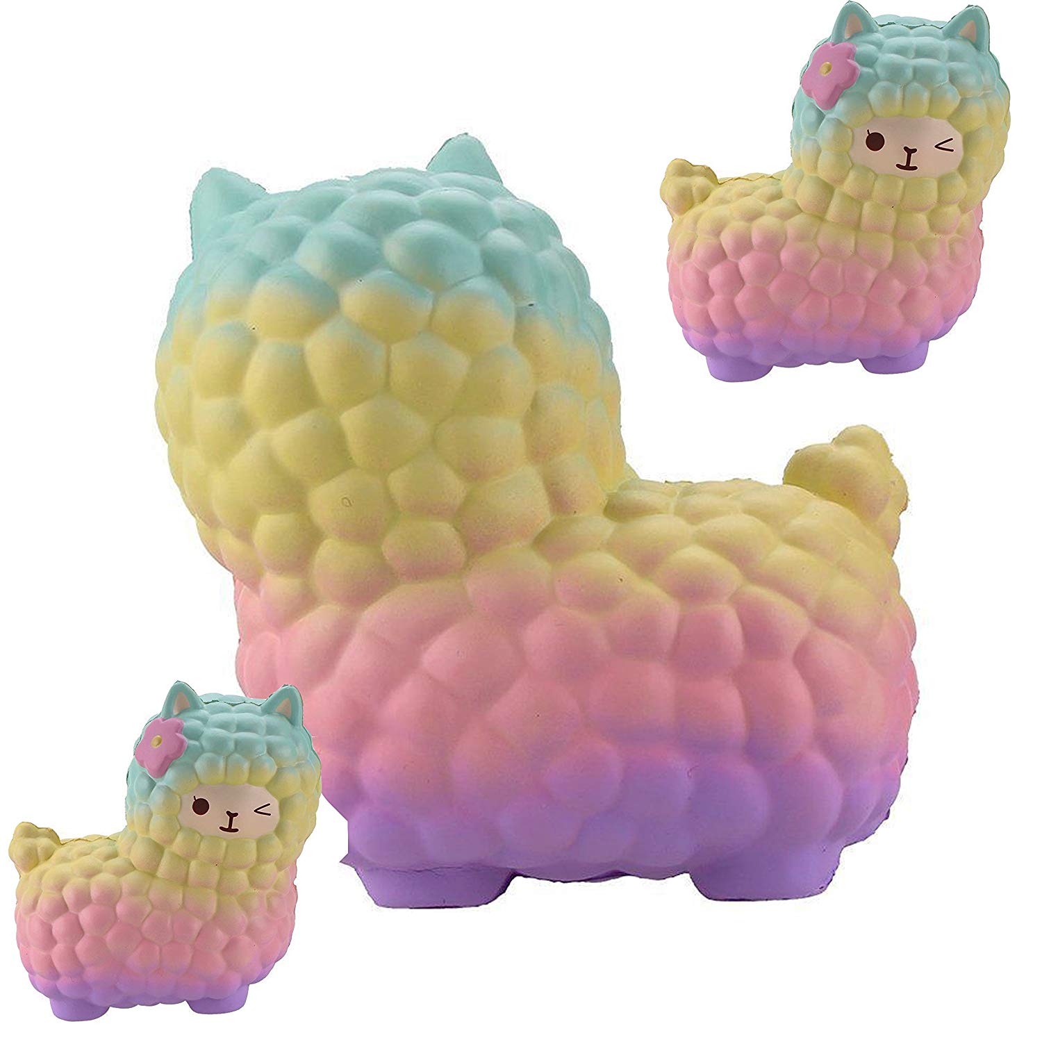 Cute Animal Squishy Gift: Jumbo Sheep Alpaca in Galaxy Theme