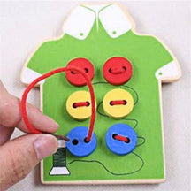 Early Childhood Learning Toys: Wooden Puzzles for Tying Shoelaces