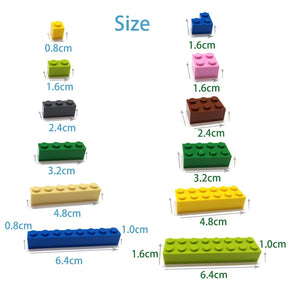 Educational Building Blocks: 200pcs Smooth 1x2 DIY Figure Bricks, Creative Size Compatible With 3069 30070, Children's Toys