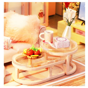 CUTEBEE Kids Toys Dollhouse with Furniture Assemble Wooden Miniature Doll House Diy Dollhouse Puzzle Toys For Children