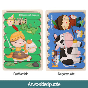 Early Childhood Learning Toys: Wooden Puzzles for Tying Shoelaces