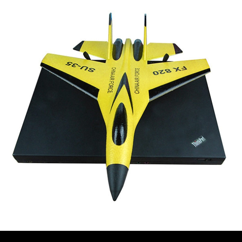 Large Wingspan RC Fighter Plane: F16 SU35 2.4GHz EPP Battleplane RTF Remote Control Aircraft for Outdoor Fun and Education