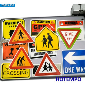 50pcs Funny Traffic Warning Signs Stickers Pack for DIY, Laptop, Phone, Skateboard, Bike, Motorcycle, Car, Guitar, Luggage Decoration