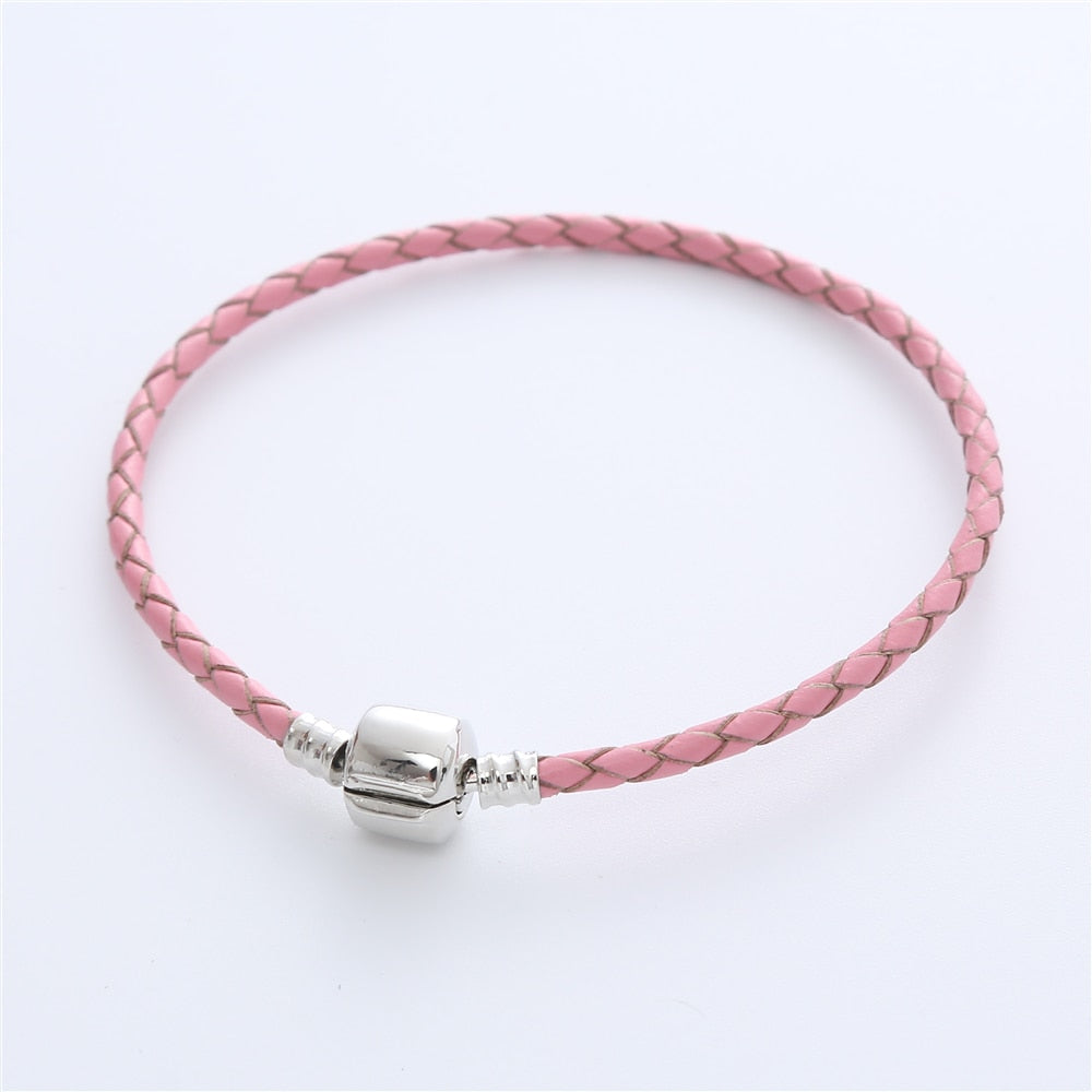 Colorful Leather Cord Wristband: Summer Girly Fashion Charm Bracelet (Exquisite Gift)