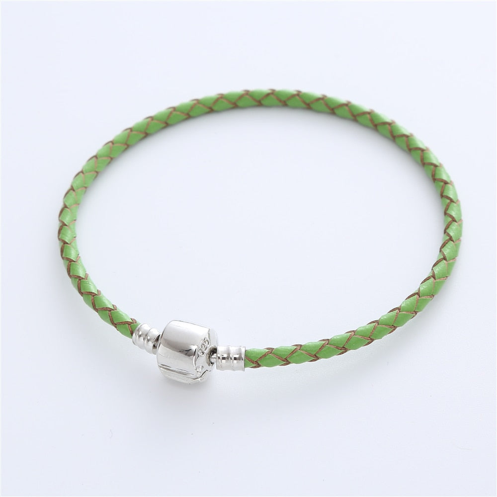 Colorful Leather Cord Wristband: Summer Girly Fashion Charm Bracelet (Exquisite Gift)