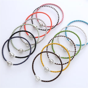 Colorful Leather Cord Wristband: Summer Girly Fashion Charm Bracelet (Exquisite Gift)