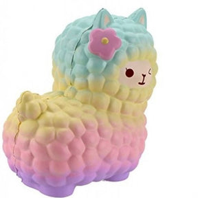 Cute Animal Squishy Gift: Jumbo Sheep Alpaca in Galaxy Theme