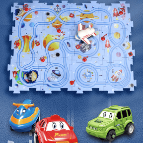 Hot Sales - Children's Educational Puzzle Track Car Play Set