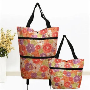 2 in 1 Foldable Waterproof Shopping Bag