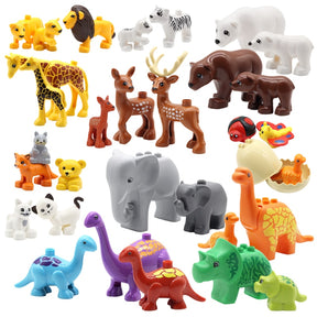 Zoo Animals Building Blocks Set: Assemble Toys for Education and Fun