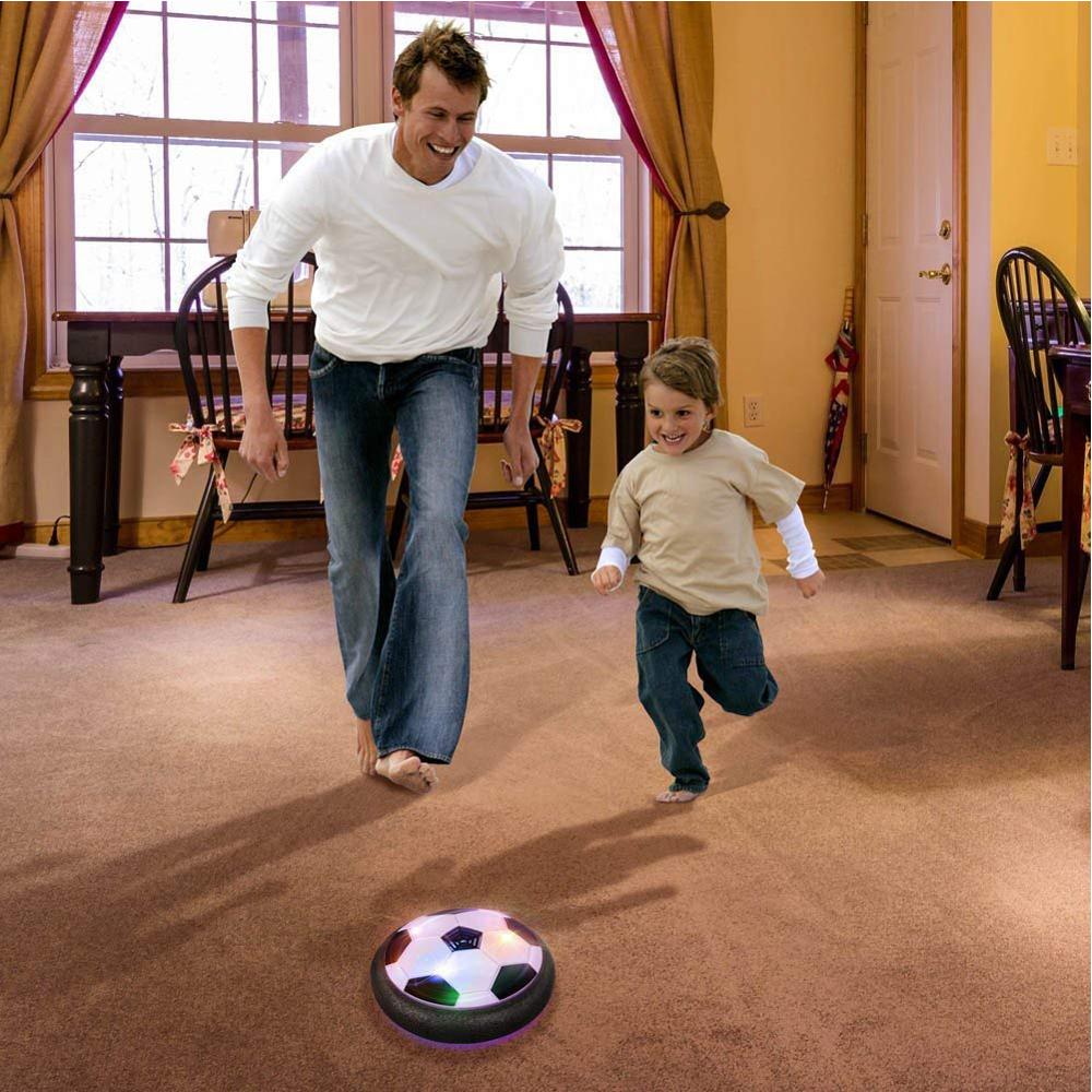 Hovering Football Mini Toy Ball: 18cm Air Cushion Suspended Flashing Soccer for Indoor and Outdoor Fun, Educational Game Kids Toys