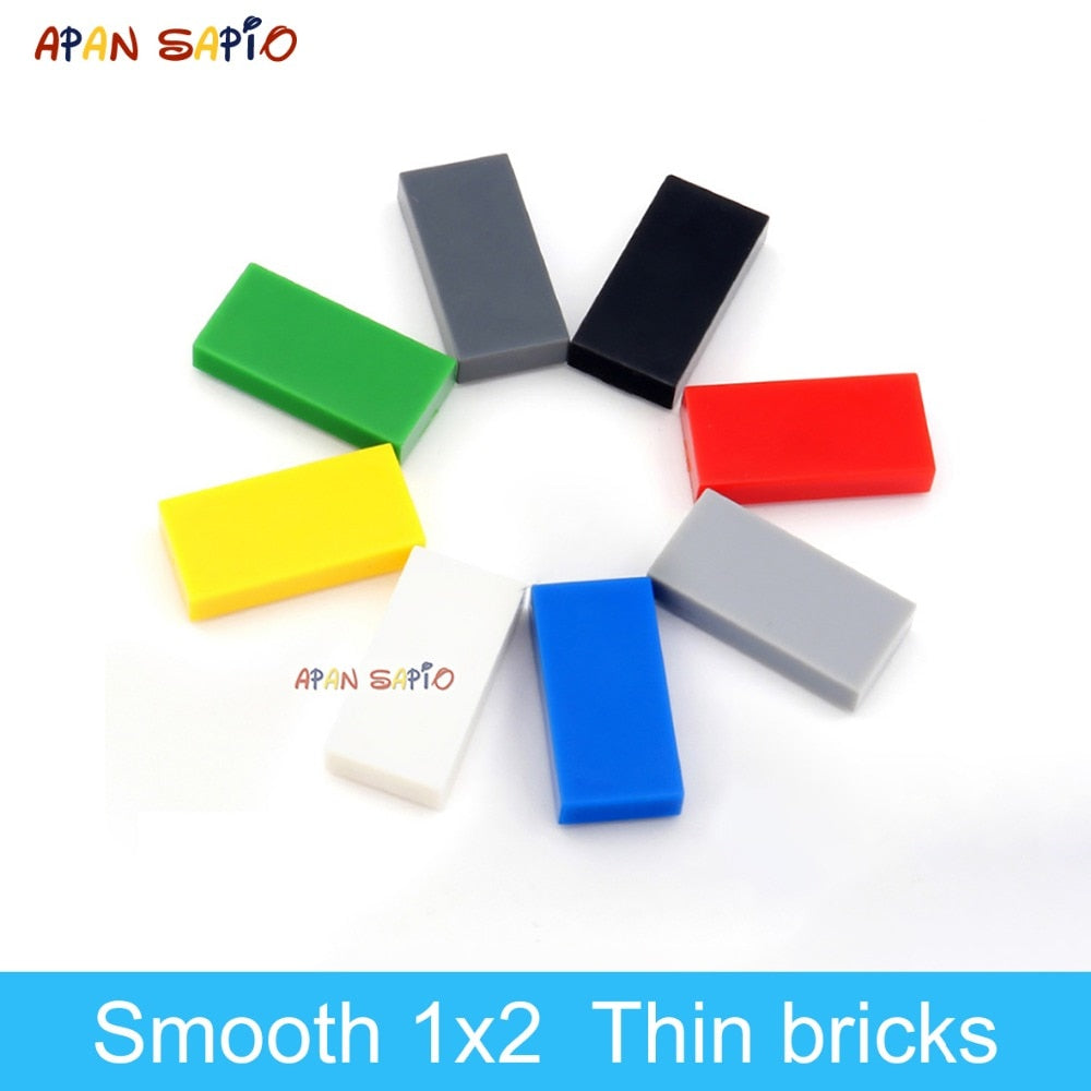 Educational Building Blocks: 200pcs Smooth 1x2 DIY Figure Bricks, Creative Size Compatible With 3069 30070, Children's Toys