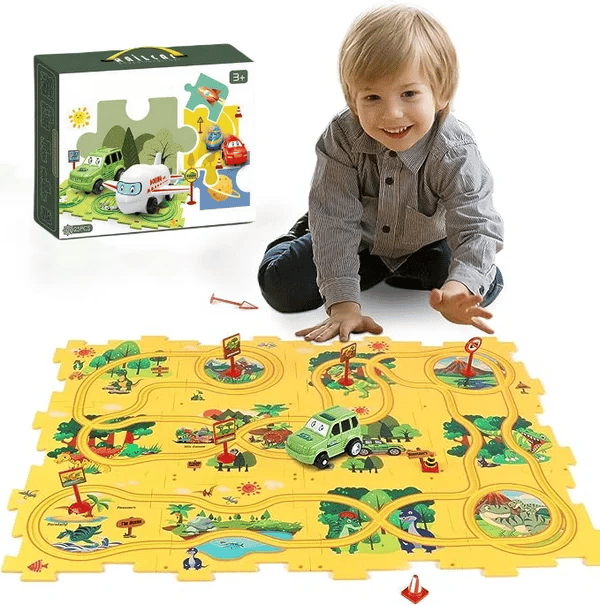 Hot Sales - Children's Educational Puzzle Track Car Play Set